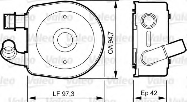 VALEO 818888 Oil Cooler, engine oil
